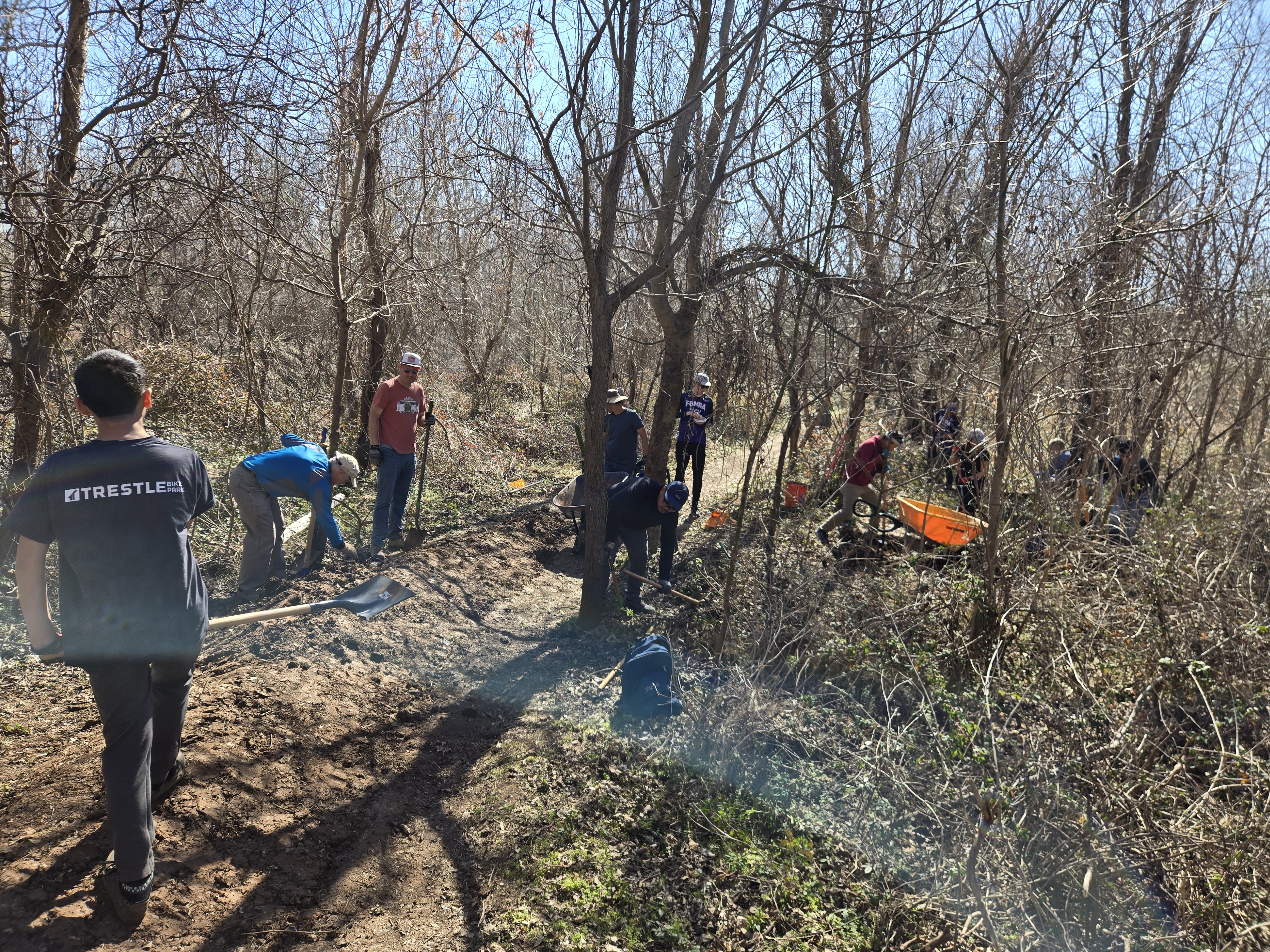 Bikr trail build day